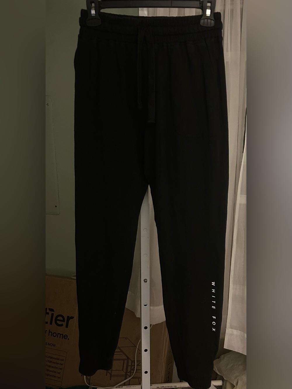 White Fox Womans Joggers in Black